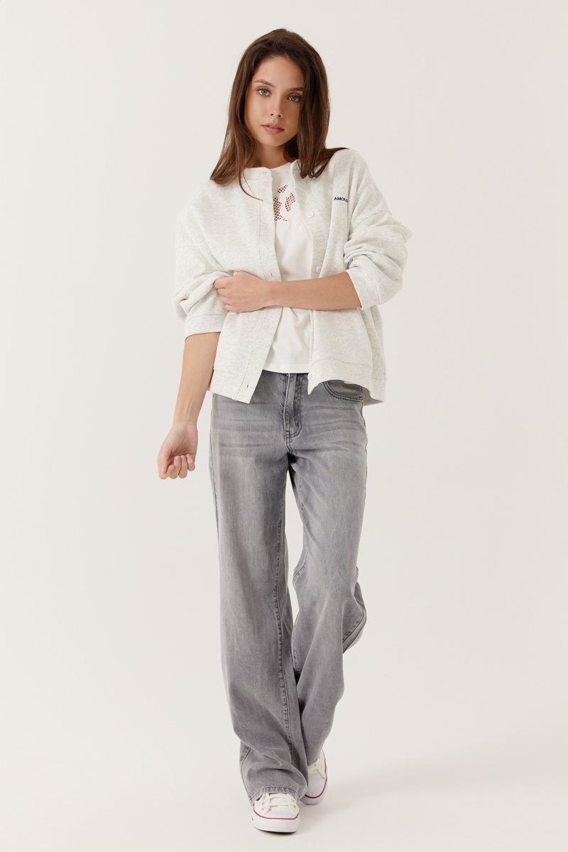 CÁRDIGAN ALAREE COLOR GRIS PERLA 5